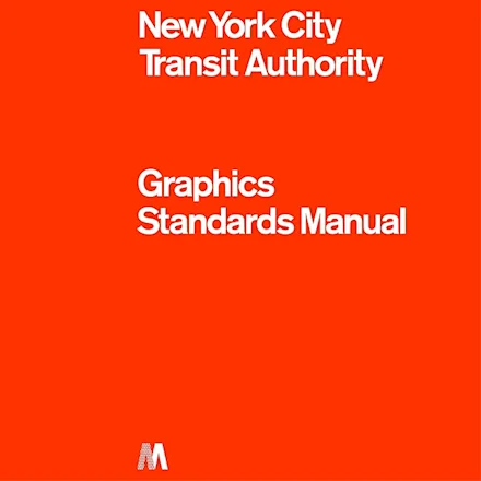 New York City Transit Authority Graphics Standards Manual book cover